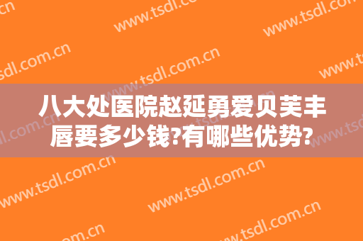 八大处医院赵延勇爱贝芙丰唇要多少钱?有哪些优势?