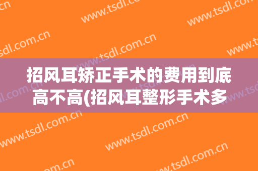 招风耳矫正手术的费用到底高不高(招风耳整形手术多少钱)