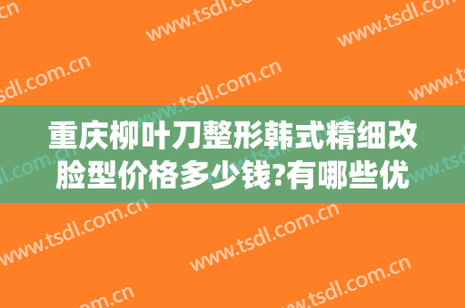 重庆柳叶刀整形韩式精细改脸型价格多少钱?有哪些优势?(韩式改脸型手术多少钱)