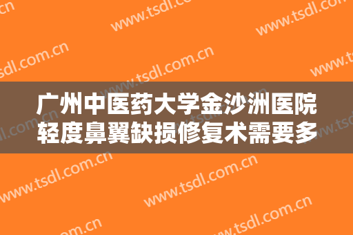 广州中医药大学金沙洲医院轻度鼻翼缺损修复术需要多少钱?贵不贵?