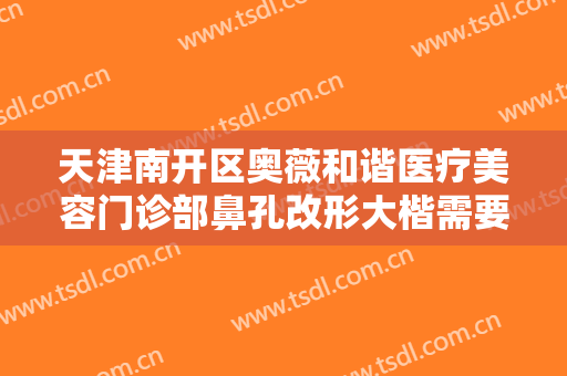 天津南开区奥薇和谐医疗美容门诊部鼻孔改形大楷需要多少费用?怎么样?
