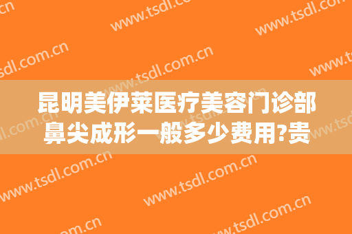 昆明美伊莱医疗美容门诊部鼻尖成形一般多少费用?贵不贵?(昆明伊莱美整形医院)