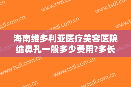 海南维多利亚医疗美容医院缩鼻孔一般多少费用?多长时间恢复?