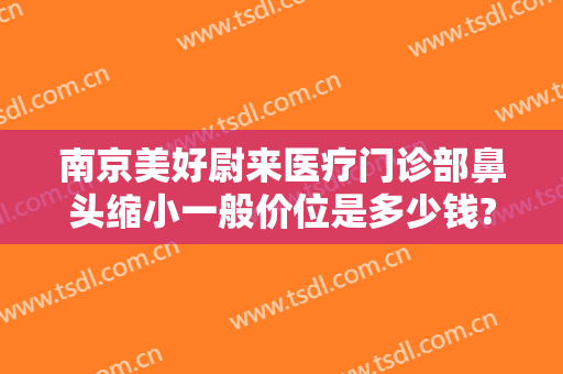 南京美好尉来医疗门诊部鼻头缩小一般价位是多少钱?好不好?