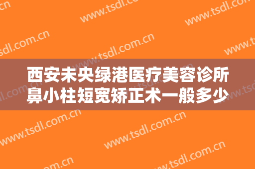 西安未央绿港医疗美容诊所鼻小柱短宽矫正术一般多少费用?效果怎么样?