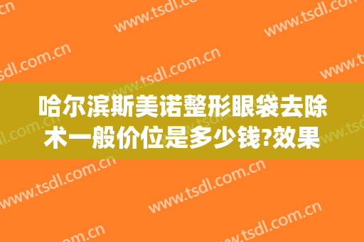 哈尔滨斯美诺整形眼袋去除术一般价位是多少钱?效果怎么样?(哈尔滨斯美诺整形医院)