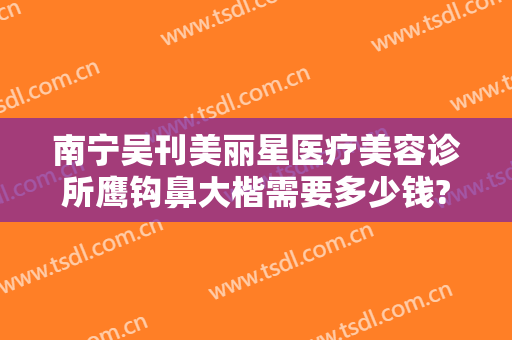 南宁吴刊美丽星医疗美容诊所鹰钩鼻大楷需要多少钱?靠谱吗?