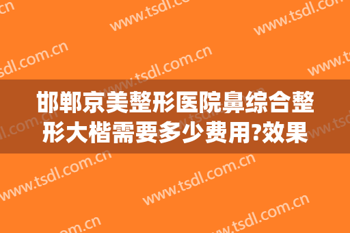 邯郸京美整形医院鼻综合整形大楷需要多少费用?效果怎么样?(邯郸医美整形医院)