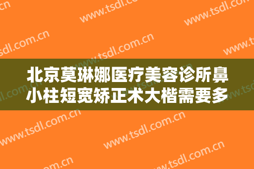 北京莫琳娜医疗美容诊所鼻小柱短宽矫正术大楷需要多少费用?有哪些优势?