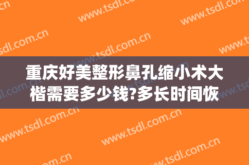 重庆好美整形鼻孔缩小术大楷需要多少钱?多长时间恢复?(重庆华美整形美容医院做鼻子好多钱)