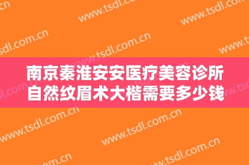 南京秦淮安安医疗美容诊所自然纹眉术大楷需要多少钱?贵不贵?