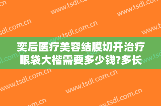 奕后医疗美容结膜切开治疗眼袋大楷需要多少钱?多长时间恢复?