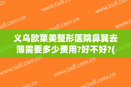义乌欧莱美整形医院鼻翼去薄需要多少费用?好不好?(整鼻头和鼻翼多少钱)