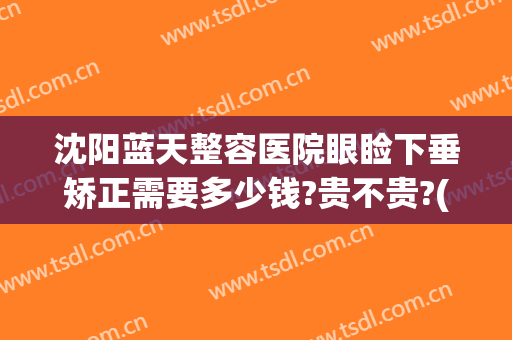 沈阳蓝天整容医院眼睑下垂矫正需要多少钱?贵不贵?(沈阳眼睑下至哪里做的好)