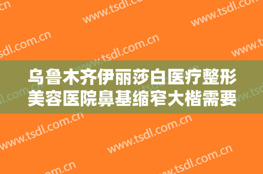 乌鲁木齐伊丽莎白医疗整形美容医院鼻基缩窄大楷需要多少费用?好不好?