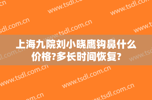 上海九院刘小晓鹰钩鼻什么价格?多长时间恢复?