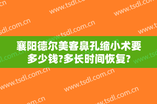 襄阳德尔美客鼻孔缩小术要多少钱?多长时间恢复?