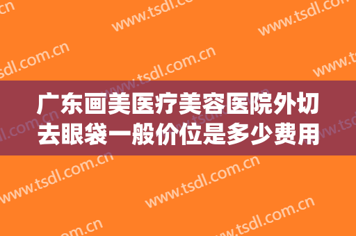 广东画美医疗美容医院外切去眼袋一般价位是多少费用?好不好?(外切去眼袋多少钱)