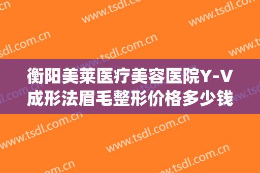 衡阳美莱医疗美容医院Y-V成形法眉毛整形价格多少钱?效果怎么样?(整形v脸多少钱)