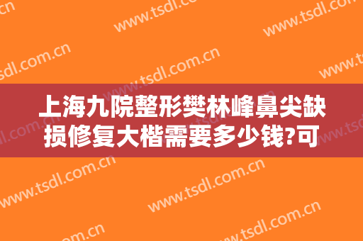 上海九院整形樊林峰鼻尖缺损修复大楷需要多少钱?可靠吗?