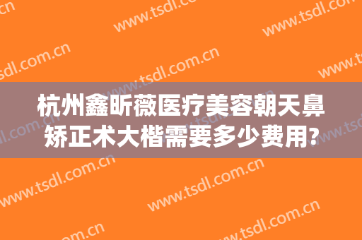 杭州鑫昕薇医疗美容朝天鼻矫正术大楷需要多少费用?可靠吗?(杭州鑫昕薇整形怎么样)