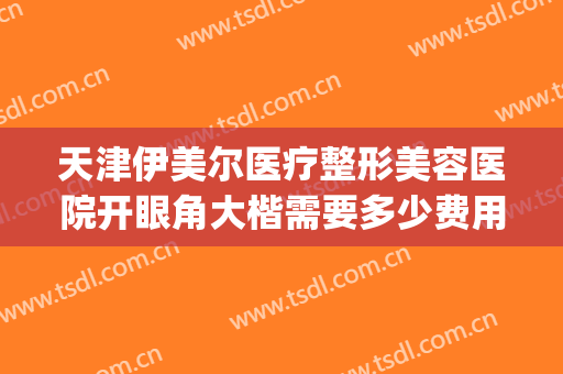 天津伊美尔医疗整形美容医院开眼角大楷需要多少费用?靠谱吗?(天津伊美尔整形价格)
