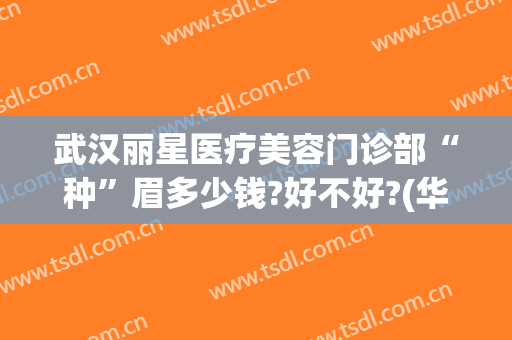 武汉丽星医疗美容门诊部“种”眉多少钱?好不好?(华美医疗美容医院的纹眉价格)
