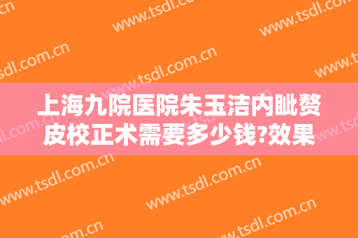 上海九院医院朱玉洁内眦赘皮校正术需要多少钱?效果怎么样?