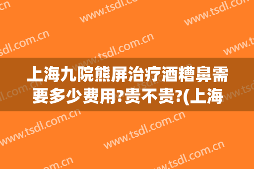上海九院熊屏治疗酒糟鼻需要多少费用?贵不贵?(上海酒糟鼻最好医院)