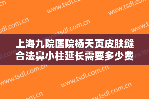 上海九院医院杨天页皮肤缝合法鼻小柱延长需要多少费用?可靠吗?