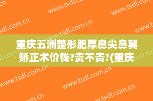 重庆五洲整形肥厚鼻尖鼻翼矫正术价钱?贵不贵?(重庆五洲医疗整形美容医院)