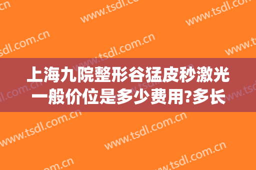上海九院整形谷猛皮秒激光一般价位是多少费用?多长时间恢复?(九院激光去疤价格)