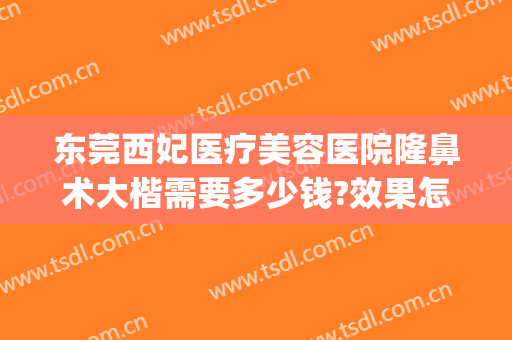 东莞西妃医疗美容医院隆鼻术大楷需要多少钱?效果怎么样?(东莞南城西妃整形医院是正规医院吗)