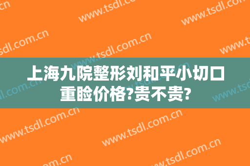 上海九院整形刘和平小切口重睑价格?贵不贵?