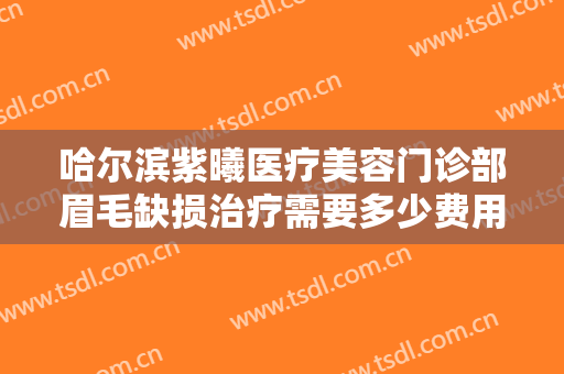哈尔滨紫曦医疗美容门诊部眉毛缺损治疗需要多少费用?需要多久恢复?
