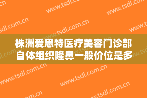株洲爱思特医疗美容门诊部自体组织隆鼻一般价位是多少钱?效果怎么样?