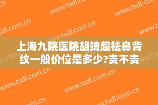上海九院医院胡靖超祛鼻背纹一般价位是多少?贵不贵?
