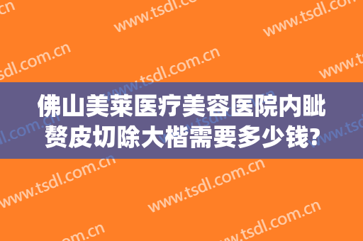 佛山美莱医疗美容医院内眦赘皮切除大楷需要多少钱?怎么样?(内眦赘皮开眼角多少钱)