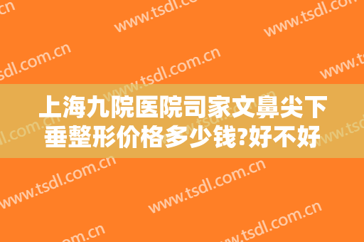 上海九院医院司家文鼻尖下垂整形价格多少钱?好不好?