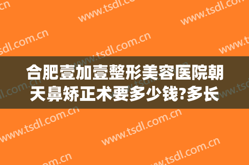 合肥壹加壹整形美容医院朝天鼻矫正术要多少钱?多长时间恢复?(合肥1加1整形医院)