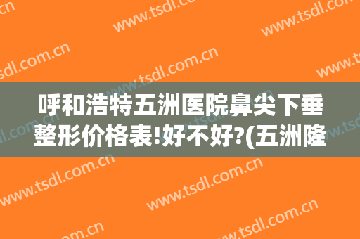呼和浩特五洲医院鼻尖下垂整形价格表!好不好?(五洲隆鼻多少钱)