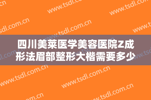 四川美莱医学美容医院Z成形法眉部整形大楷需要多少钱?多长时间恢复?