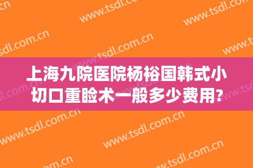 上海九院医院杨裕国韩式小切口重睑术一般多少费用?可靠吗?(上海九院下颌骨切除术多少钱)