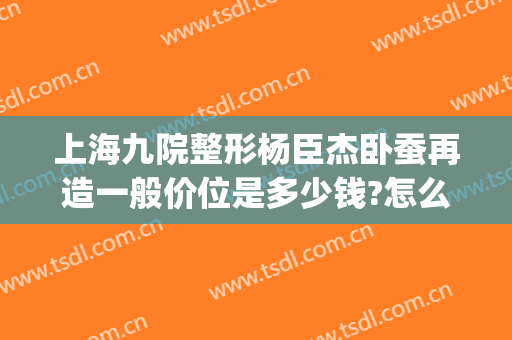 上海九院整形杨臣杰卧蚕再造一般价位是多少钱?怎么样?(上海九院做卧蚕的专家)