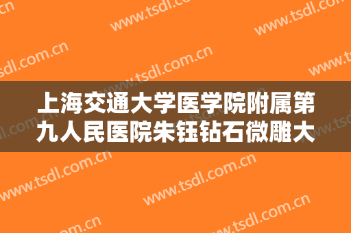 上海交通大学医学院附属第九人民医院朱钰钻石微雕大楷需要多少钱?效果怎么样?