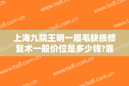 上海九院王明一眉毛缺损修复术一般价位是多少钱?靠谱吗?