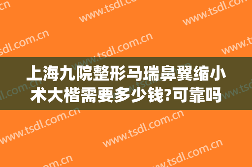 上海九院整形马瑞鼻翼缩小术大楷需要多少钱?可靠吗?(上海九院鼻翼缩小手术)