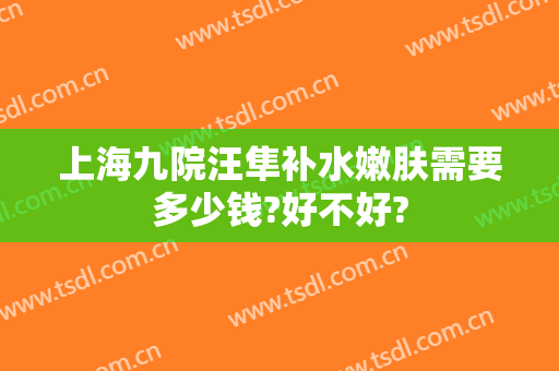 上海九院汪隼补水嫩肤需要多少钱?好不好?