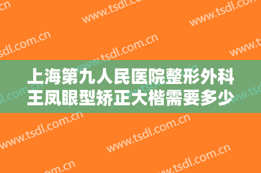 上海第九人民医院整形外科王凤眼型矫正大楷需要多少费用?有哪些优势?