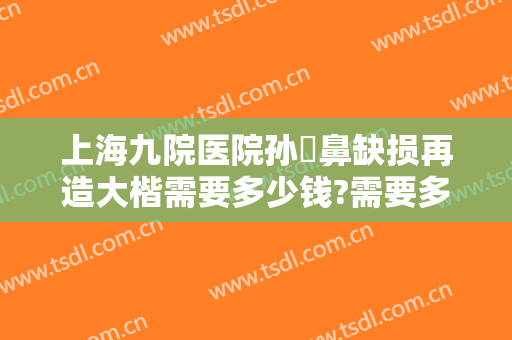 上海九院医院孙喆鼻缺损再造大楷需要多少钱?需要多久恢复?